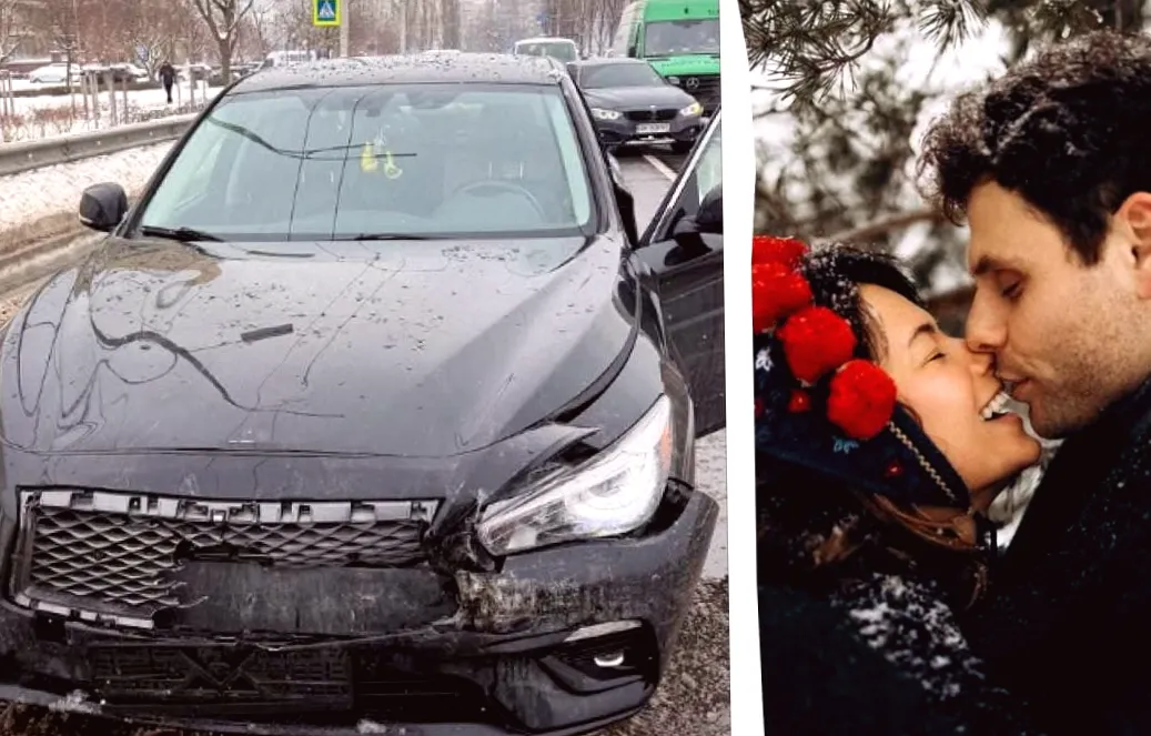 Сім’я популярного українського актора потрапила в небезпечну аварію на засніженій трасі