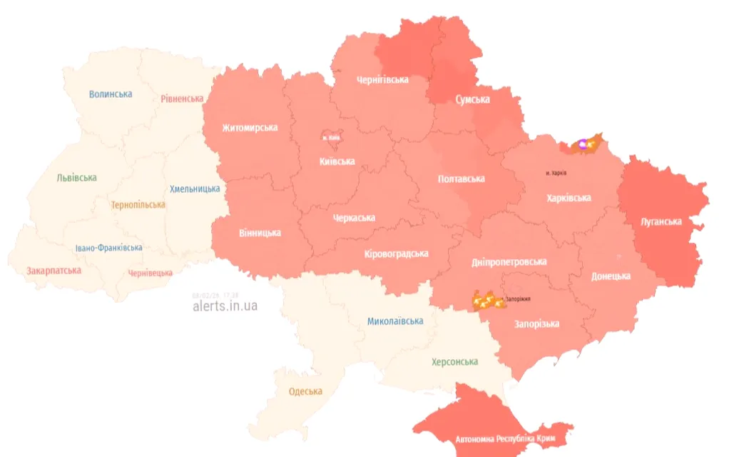 Київ під ударами: Російська баллистика в дії