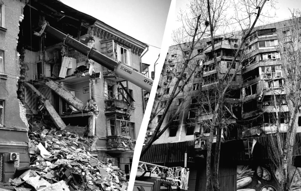 "Одеса після атаки: знайдений загиблий, а будинок зруйновано до основ"