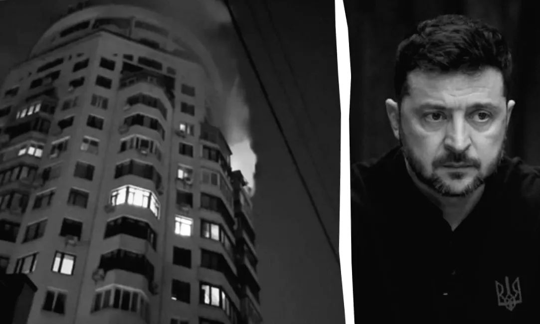 Більше 500 дронів і ракет: Зеленський продемонстрував руйнівні наслідки нічних атак на Україну