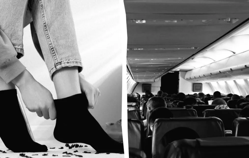 Небезпека на борту: чому чорні шкарпетки можуть спричинити хаос під час польоту